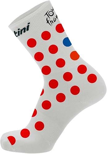 Santini Gpm Leader Socks-Tour Ufficiale della France Fan Calzini Unisex-Adulto - Ysert