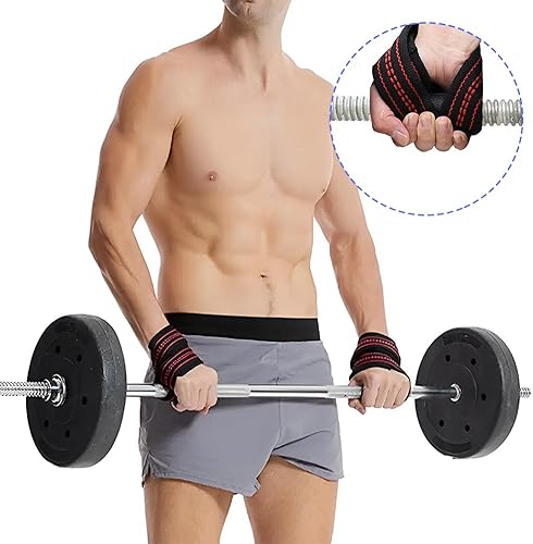 Cinghie per Sollevamento Pesi Figura 8, Supporto Ganci Palestra Polsi Cross Training Protezion da Polso Impacchi Uomini Donne Fitness Polsini In Cotone Tirare Su Stacco Terra Manubri - Ysert