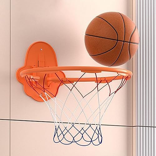 Canestro da basket per interni, 32 cm, silenzioso, rimbalzante silenzioso, giocattolo da parete per bambini all'aperto - Ysert