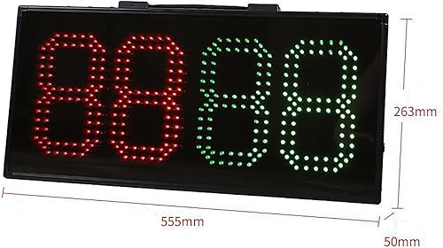 Tabellone Elettronico per Sostituzioni di Calcio (60 Cm/Display Monofacciale), Tabellone di Sostituzione A LED per Calcio, Tabellone per Cambio Giocatore, Batteria Ricaricabile,60cm - Ysert