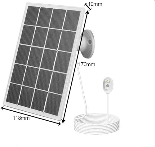 Caricatore pannello solare per Pro 5S/4/3 per fotocamere, uscita 5 V 10 W, IP65 resistente alle intemperie (nero) - Ysert