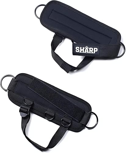SHARP - Cinghia alla caviglia per sollevamento pesi, regolabile, per sport, kickback, allenamento per le gambe, accessori per il fitness per cavi - Ysert