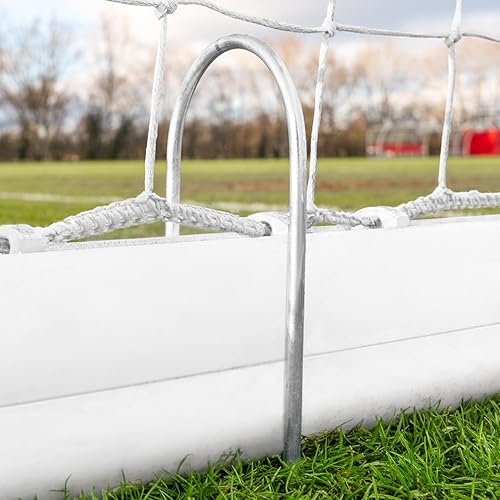 Sistema di Fissaggio per Porte di Calcio Steel [2 Dimensioni] - Picchetti a U di qualità per Porte di Calcio in PVC - Ysert