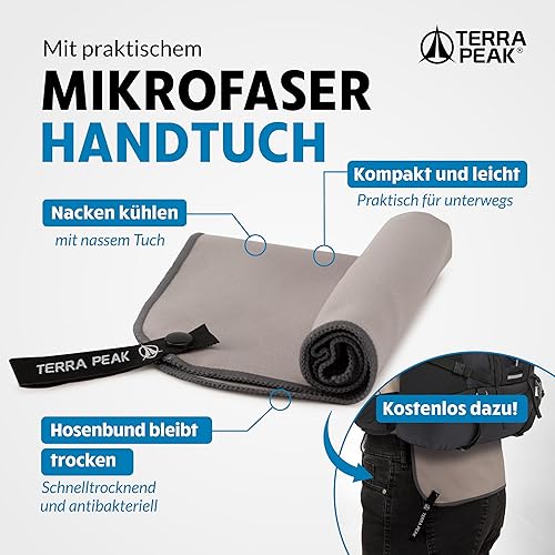 Bastoncini da trekking telescopici in alluminio o carbonio (estensibili, regolabili e leggeri) - Bastoni trekking (incl. asciugamano) per nordic walking, trail running e escursionismo - Ysert