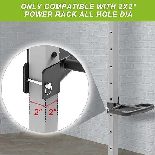 SELEWARE Multi Grip Dips Bar Extension per 2X 2 o 3 x 3 Pollici con Foro da 1 o 5/8 di Pollice Power Rack, Maniglie Larghe e Strette Squat Rack Extension per Bodybuilding - Ysert
