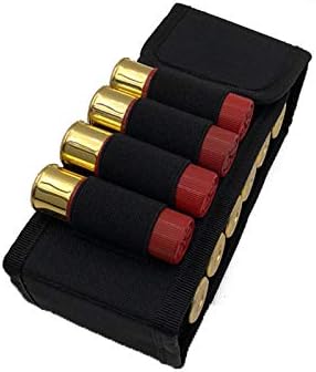 Tactical Molle 16-Hole Bullet Bags, 16 Rounds 12G Buttstock Shotgun Shell Holder Ammo Bag for Bullets Hunting - Ysert