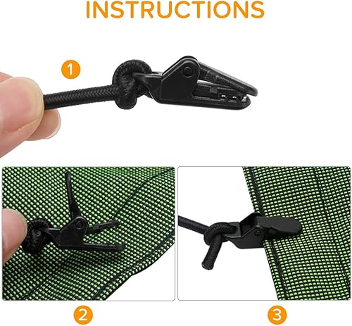 Tarp Clip, Plastica Tenda Clip, Pinze a Coccodrillo per Tenda da Campeggio, Morsetti per Teloni per Attività all'Aperto - Ysert