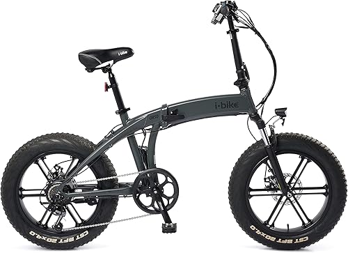 Orso Ita99, Bicicletta Elettrica Ripiegabile Unisex Adulto, Nero, 175.5 x 130.5 x 30.5 Cm - Ysert