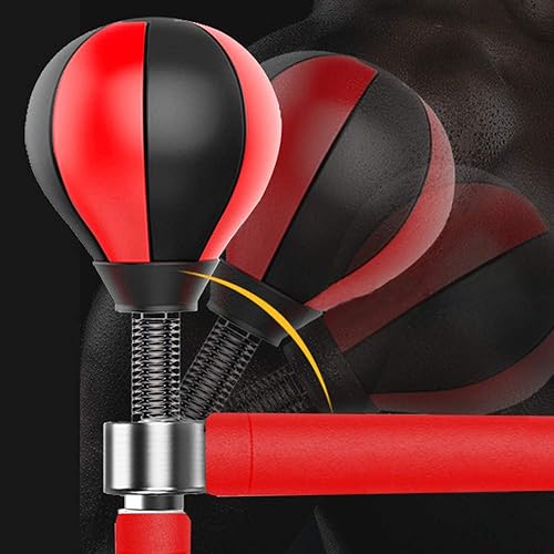 Borsa Riflessa Con Spinning Bar, Sacco da Boxe Professionale Regolabile in Altezza, Attrezzo per Allenamento Velocità, Heavy Stand Con Asta di Reazione - Ysert