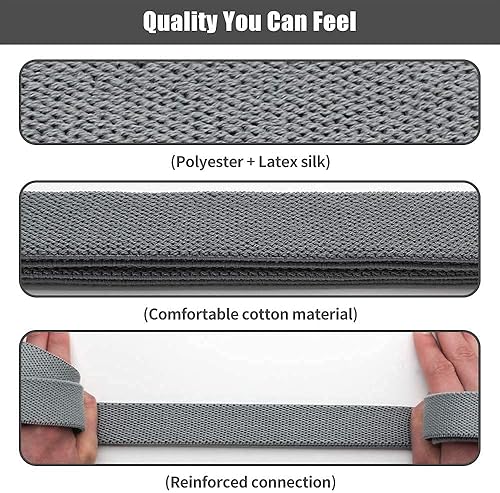 Elastici e bande,DEHUB 2PCS Pull Up Elevata elasticità Panno spesso bende elastiche palestra durevole lunga Bande di Resistenza,per Glutei allenamento forza, terapia fisica,Pilates Esercizio - Ysert