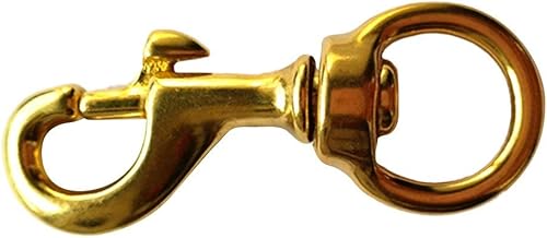 Portachiavi con moschettone girevole in ottone, 20 x 80 mm - Ysert