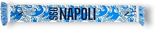 SSC Napoli, sciarpa poliestere, prodotto ufficiale 100% poliestere, Azzurro, Bianco, blu - Ysert