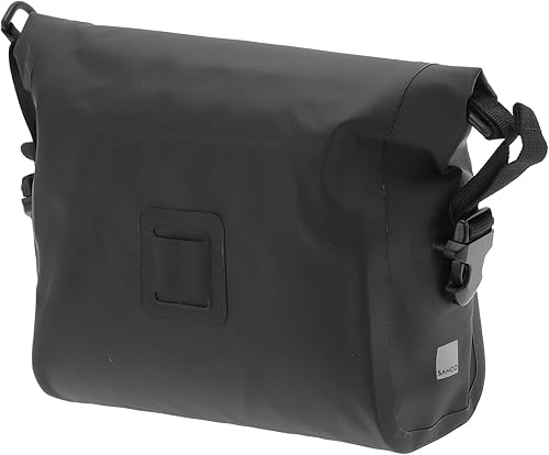 Borsa per Manubrio da Bicicletta, Borsa Anteriore Impermeabile per Bicicletta, Borsa da MTB per Biciclette da Montagna Biciclette da Strada Motociclette, Nera - Ysert