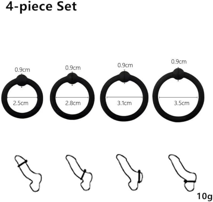 Uomo nero SėẋShop sportivo design elastico e morbido Anello confortevole-Y11D19W - Ysert