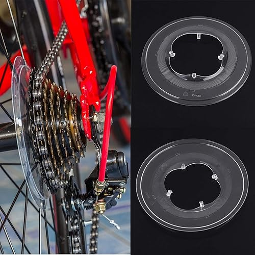 Evonecy Protezione per Raggi della Bici, Disco a Cassetta Resistente a 4 Griffe Protezione per Raggi a Ruota Libera, riduzione dei sedimenti sul volano per Proteggere la Catena - Ysert