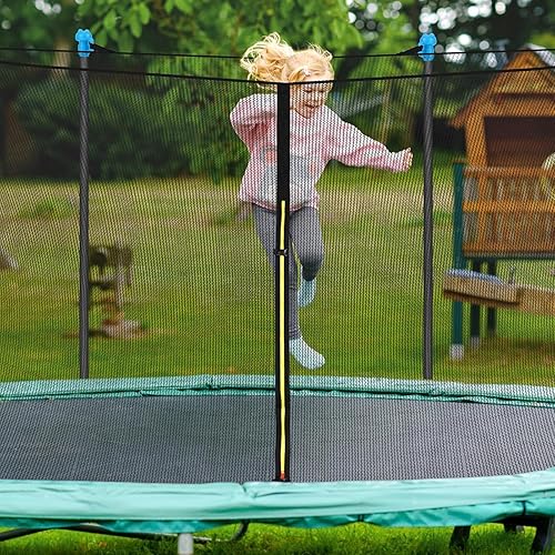 Rete di Sicurezza di Ricambio per Trampolino Rotondo, con Cinghie Regolabili, Cerniera, Fibbia di Protezione (Solo Rete) - Ysert