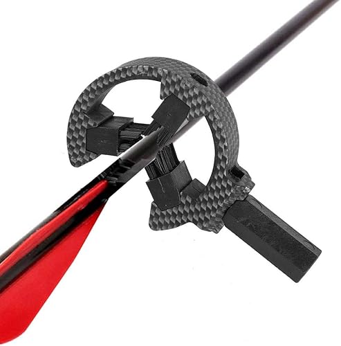 Poggia-Freccia, 2 Tipi di Pennello Mimetico Universale Poggia-Freccia Composto ricurvo Tiro con L'Arco CP812(Carbon Camo) - Ysert
