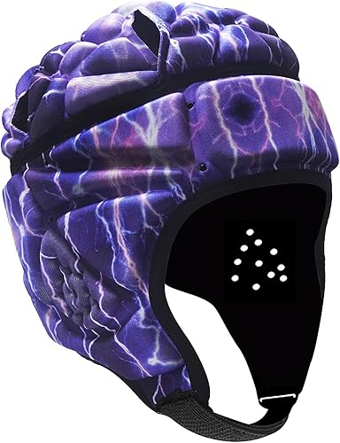 Casco da Rugby da uomo e donna, casco di protezione calcio Responsivo, berretto anti-collisione sportivo regolabile per calcio Rugby Skateboard Hockey - Ysert