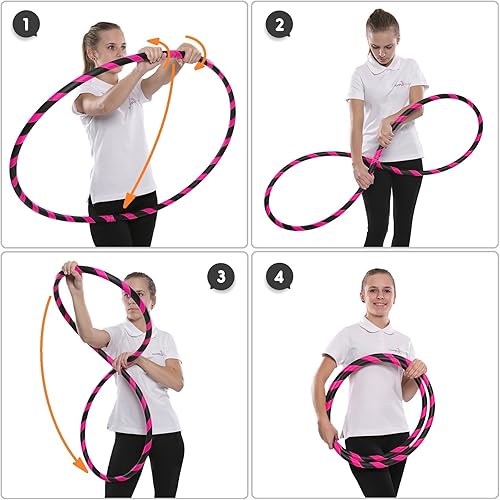 Hoopomania cerchio pieghevole per principianti Hula Hoop - Ysert