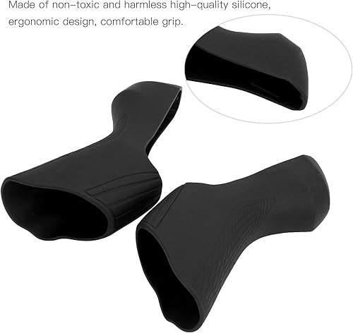 Comandi per bici da strada Accessori per coperture in silicone R7000 R8000 Copri leve freno per leve del cambio Cappuccio Elevata robustezza per bici da strada(black) - Ysert