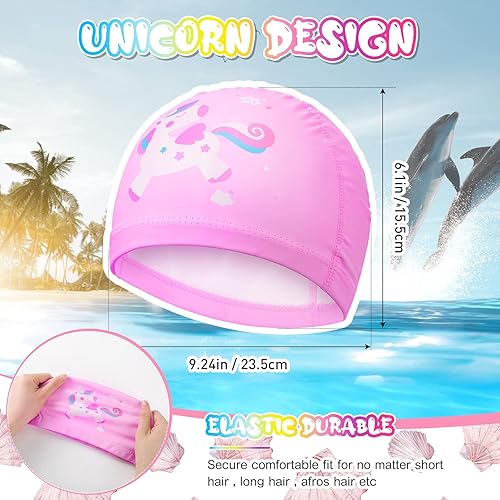 Cuffia da Nuoto per Bambini Occhialini Regolabili Cappello da Nuotare Elastico Occhiali da Nuoto Antiappannamento di Protezione UV per Ragazzi di 3-15 Anni, 2 Pezzi in Totale - Ysert