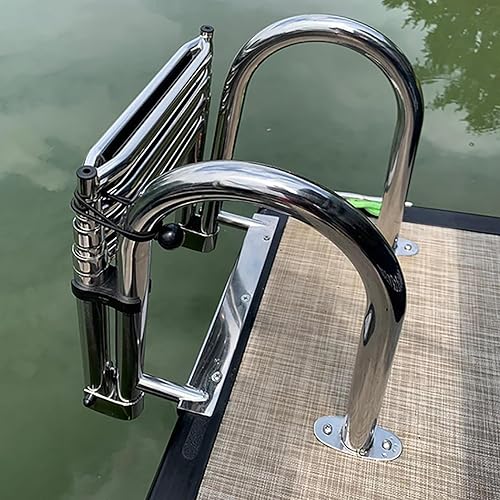 Scale per imbarcazioni scaletta bagno Telescopica Pieghevole In 4 Fasi Scaletta Barca Inox Scalette Barche Pieghevole Piscina Ponte Galleggiante Marina Drop Boat per piscina ponte barca - Ysert