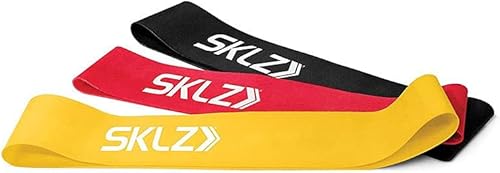SKLZ - Mini fasce di resistenza, tensione media, portatile, per allenamento, fisioterapia - Ysert
