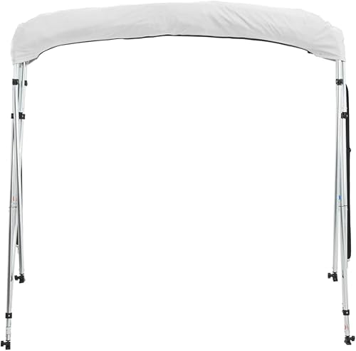 Tendalino per Barca Tendalino Bimini 4 Archi in Alluminio Tendalino gommone Bimini di Prua con Pareti Laterali 4 Archi-Blu-243 x (200-213) x 137 cm-con Rete - Ysert