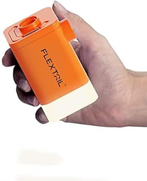 FLEXTAILGEAR MP2Plus Mini pompa ad aria elettrica con batteria ricaricabile e lanterna da campeggio per materassino ad aria, materasso ad aria, galleggiante per piscina, giocattolo gonfiabile - Ysert