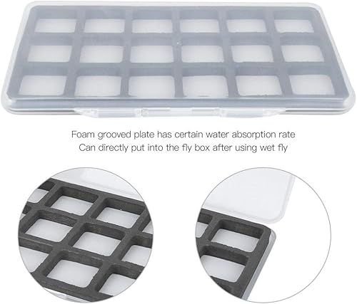 Scatola per Attrezzatura Pesca scatola pesca scatola da pesca, Scatola Magnetica Amo da Pesca Scatola per Amo da Pesca con Scatola Magnetica per Amo da Pesca in Schiuma(18) - Ysert