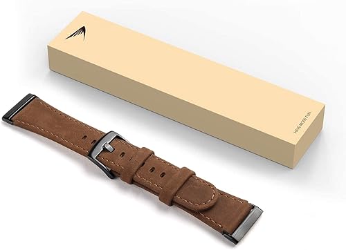 Cinturino in vera pelle, compatibile con Fitbit Versa 3/Fitbit Sense da uomo, in vera pelle, compatibile con Fitbit Versa 3, Maroon - Ysert