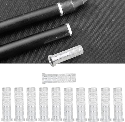 Base per Inserto Freccia in Alluminio,12 Pezzi di Ricambio Base per tiro con L'Arco Inserti in Alluminio per frecce in Carbonio 6.2 mm, Frecce in Carbonio 6.2 mm Base per Inserto Freccia Caccia all'a - Ysert