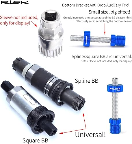 Bike Square & Spline Axis BB Movimento Centrale Anti Goccia Ausiliario Rimozione Smontaggio Riparazione Strumento di Fissaggio Asta - Ysert