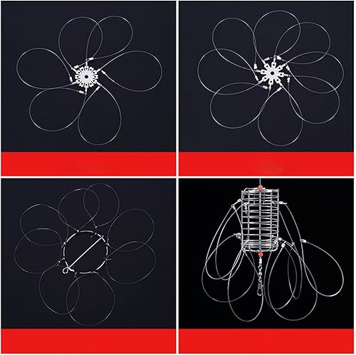 Laccio da Pesca per granchi, per la Pesca in Acqua salata, Gabbia per granchi, Strumento per la Cattura di granchi, per gamberi, aragoste, granchi - Ysert