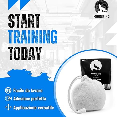 Sports Chalk Ball 60 g – Palla di magnesio ricaricabile per bouldering, arrampicata, ginnastica, Cross Fit, fitness – Grip ottimale - Ysert