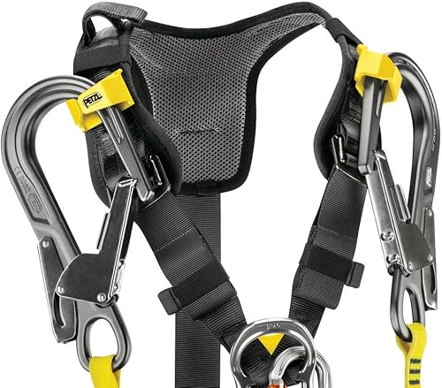 PETZL Avao Bod 1, Imbracature da Arrampicata Unisex-Adulto, Nero/Giallo - Ysert