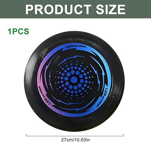 Ultimate Frisbee, Disco Volante Illuminato, Frisbee da Competizione Funsport, Frisbee a Disco Volante Morbido in Tessuto con 49 LED per Bambini, Adulti, Spiaggia di Prato All'aperto (Verde) - Ysert