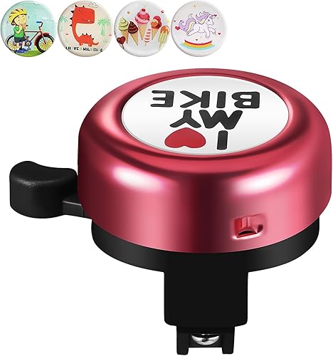 Rosa Unicorno Bicicletta Campanello Per Bambini: Con Modelli Sostituibili Campanello Bicicletta Accessori Per Adulti Donne Uomini Chiaro Suono Bici Per Ragazze E Ragazzi - Ysert