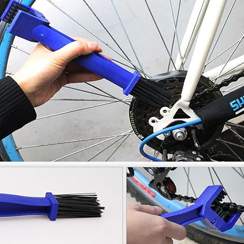 Spazzola per la pulizia della catena della bicicletta con strumenti di manutenzione per la lavatrice della catena della moto - Ysert
