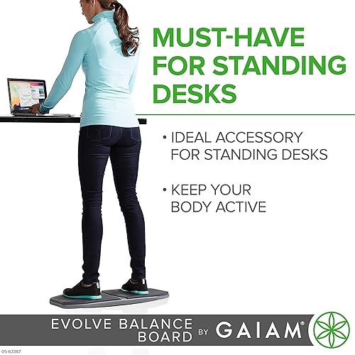 Gaiam Evolve Balance Board for Standing Desk - Ysert