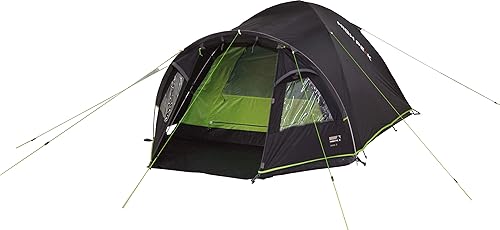High Peak Talos 3, Tenda Unisex-Adulto, Grigio Scuro/Verde, 330 x 190 x 130/110 cm - Ysert