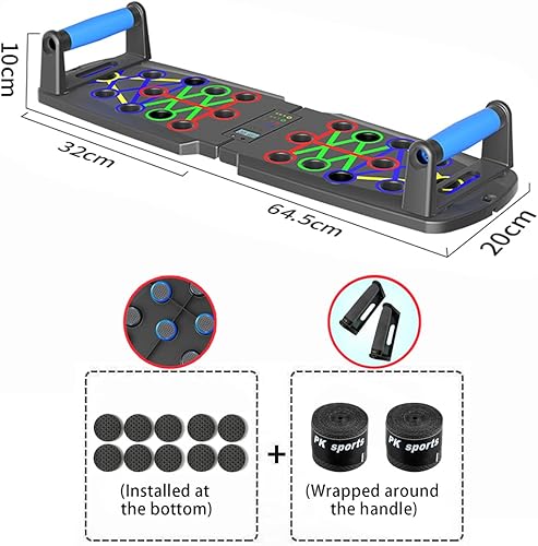 Push up Board Flessioni Attrezzi, Allenamento Palestra in Casa Home Gym, Attrezzi Palestra Casa Maniglie Push up con Funzione di Conteggio - Ysert