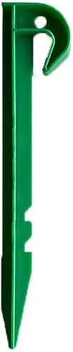 20 pezzi picchetti di plastica per tende 14,6 cm picchetti da giardino forte e durevole tenda per tende campeggio giardino e all'aperto (Verde) - Ysert