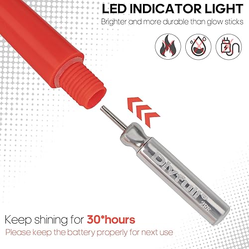 THKFISH Posa LED Pesca Posa Luminosa Galleggiante da Pesca Set di 3 Pezzi - Ysert