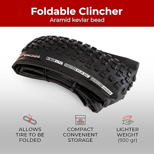 Copertone mtb 27.5 x 2.35 Pollici - Coppia Pneumaticos Pieghevole MTB 27.5 Strada 60 TPI, Gomme Maori 27,5 per Bici Elettrica, Ibrida, Mountain bike 60-584 - Confezione da 2 - Ysert