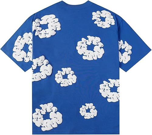 UASNHU Denim Tears Estiva Corta Maglietta Short,Casual Cotone Sweatsuit Set(8,S) - Ysert