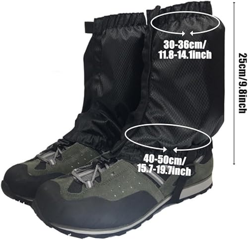 MiOYOOW 1 paio di ghette da trekking, ghette alla caviglia impermeabili ghette per caccia, escursionismo, passeggiate e zaino - Ysert