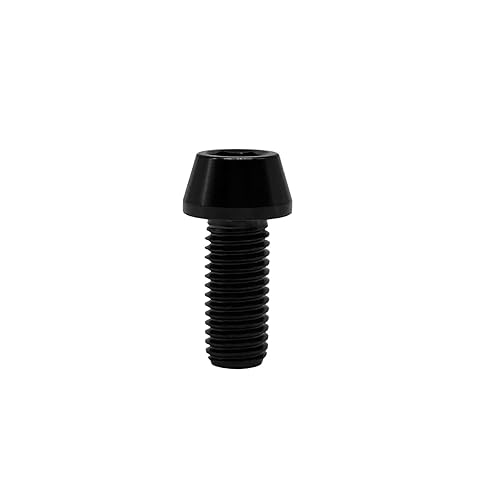 RISON-Titanium Bici Stelo Bulloni in Titanio M5x0.8x40mm, 5pcs Viti per Attacco Manubrio Bicicletta, Vite a Testa Conica Viti Fisse per Stelo Bici, Vite di Fermo Vite per Gambo per MTB/Bici da Strada - Ysert