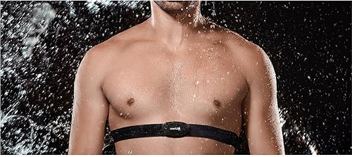 hrm 5 Fascia Toracica per cardiofrequenzimetro Non codificata 5,3 kHz | Cardiofrequenzimetro Adatto alla Tua Cyclette | con Elastico in Tessuto - Ysert