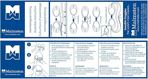 MALMSTEN Occhialini Gara Svedesi Jewel Diamond Leggera specchiatura - Ysert